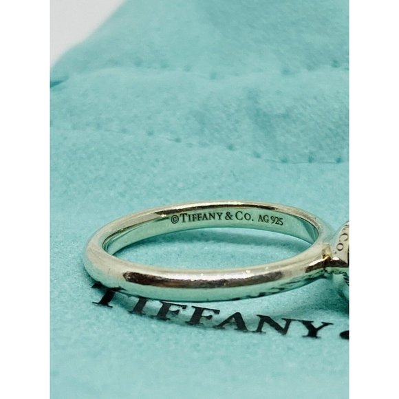 Tiffany Co Sterling Silver 8mm HardWear Hardware Round Ball Ring Size 5.75 - Picture 6 of 7